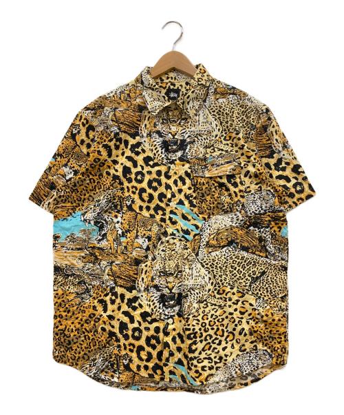 stussy（ステューシー）stussy (ステューシー) タイガープリントシャツ イエロー サイズ:Lの古着・服飾アイテム