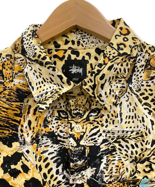 stussy（ステューシー）stussy (ステューシー) タイガープリントシャツ イエロー サイズ:Lの古着・服飾アイテム
