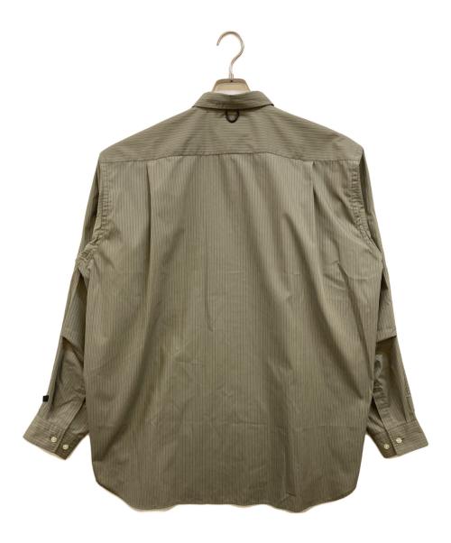 DAIWA PIER39（ダイワ ピア39）DAIWA PIER39 (ダイワ ピア39) TECH REGULAR STRIPE SHIRT L/S グリーン サイズ:Lの古着・服飾アイテム