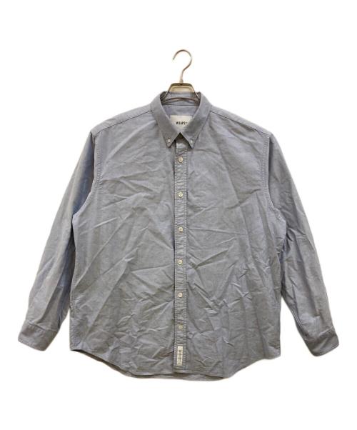 WTAPS（ダブルタップス）WTAPS (ダブルタップス) BD 01 / LS / COTTON. OXFORD オックスフォードボタンダウンシャツ ブルー サイズ:4の古着・服飾アイテム
