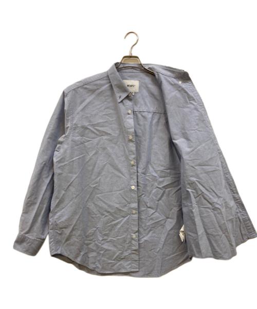 WTAPS（ダブルタップス）WTAPS (ダブルタップス) BD 01 / LS / COTTON. OXFORD オックスフォードボタンダウンシャツ ブルー サイズ:4の古着・服飾アイテム