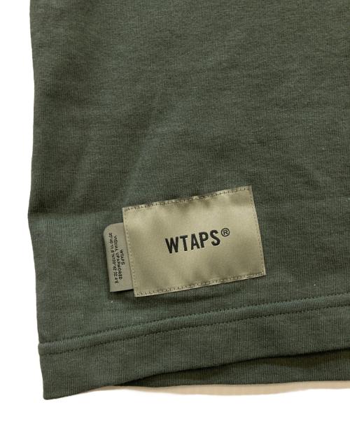 WTAPS（ダブルタップス）WTAPS (ダブルタップス) Dot Sight Long Sleeve T-Shirt Olive Drab ロングスリーブカットソー グリーン サイズ:4の古着・服飾アイテム