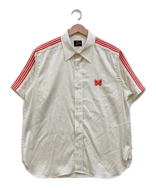 Needles（ニードルズ）Needles (ニードルズ) STUDIOUS (ステュディオス) Track Tape S/S Shirt アイボリー サイズ:Sの古着・服飾アイテム