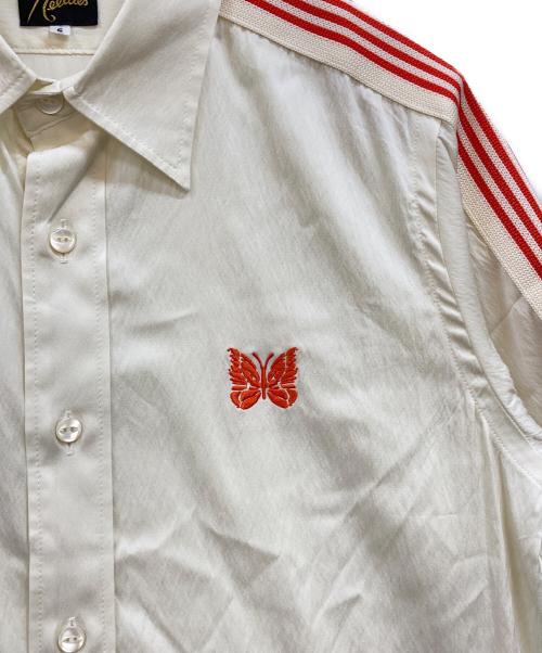 Needles（ニードルズ）Needles (ニードルズ) STUDIOUS (ステュディオス) Track Tape S/S Shirt アイボリー サイズ:Sの古着・服飾アイテム