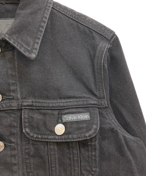 Calvin Klein Jeans（カルバンクラインジーンズ）Calvin Klein Jeans (カルバンクラインジーンズ) デニムジャケット ブラック サイズ:XSの古着・服飾アイテム