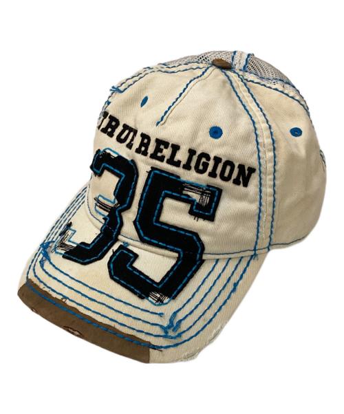 TRUE RELIGION（トゥルー レリジョン）TRUE RELIGION (トゥルー レリジョン) ヴィンテージキャップ ベージュの古着・服飾アイテム