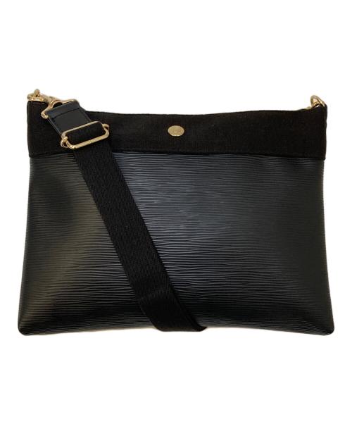 Breath TOPKAPI（ブレストプカピ）Breath TOPKAPI (ブレストプカピ) リプル ネオレザー スリム ミニショルダーバッグ ブラックの古着・服飾アイテム