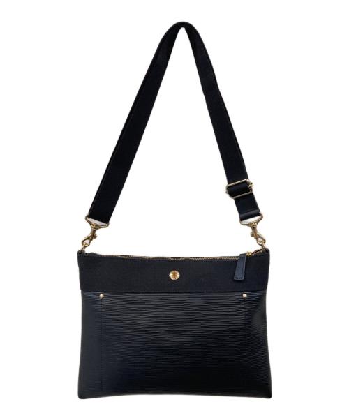 Breath TOPKAPI（ブレストプカピ）Breath TOPKAPI (ブレストプカピ) リプル ネオレザー スリム ミニショルダーバッグ ブラックの古着・服飾アイテム