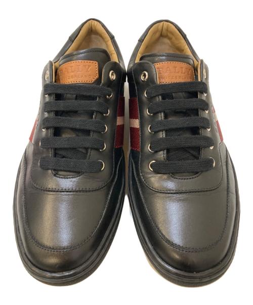 BALLY（バリー）BALLY (バリー) レザー ローカットスニーカー ブラック サイズ:6 1/2の古着・服飾アイテム
