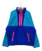POLO RALPH LAURENポロ・ラルフローレン）の古着「Fleece Half-Zip Pullover フリースジャケット」｜グリーン×ブルー×ピンク