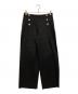 23区（ニジュウサンク）の古着「デニムライクシャンブレー ワイドパンツ」｜ブラック