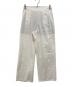 23区（ニジュウサンク）の古着「デニムライクシャンブレー ワイドパンツ」｜ホワイト