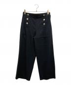 23区ニジュウサンク）の古着「デニムライクシャンブレー ワイドパンツ」｜ネイビー