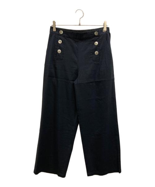 23区（ニジュウサンク）23区 (ニジュウサンク) デニムライクシャンブレー ワイドパンツ ネイビー サイズ:40の古着・服飾アイテム