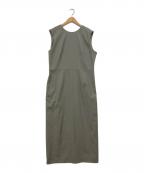 icBアイシービー）の古着「【接触冷感・UVケア・撥水・洗える】 LooseWeave ノースリーブワンピース」｜オリーブ
