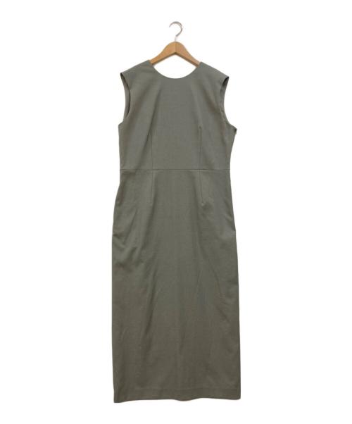icB（アイシービー）icB (アイシービー) 【接触冷感・UVケア・撥水・洗える】 LooseWeave ノースリーブワンピース オリーブ サイズ:42の古着・服飾アイテム