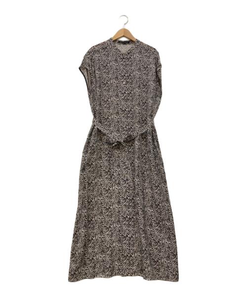 23区（ニジュウサンク）23区 (ニジュウサンク) ブラウスワンピース ブラック サイズ:42Tの古着・服飾アイテム