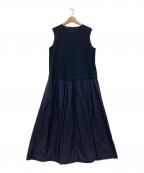 icBアイシービー）の古着「【接触冷感・UVカット・洗える】アトラストリコット コンビドレス」｜ネイビー