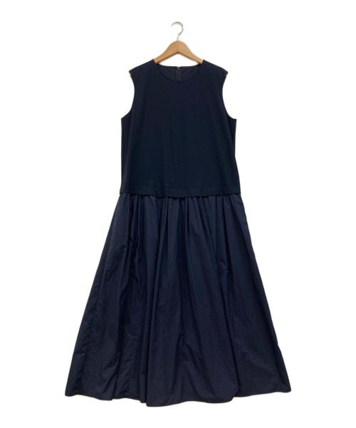 icB（アイシービー）icB (アイシービー) 【接触冷感・UVカット・洗える】アトラストリコット コンビドレス ネイビー サイズ:Mの古着・服飾アイテム