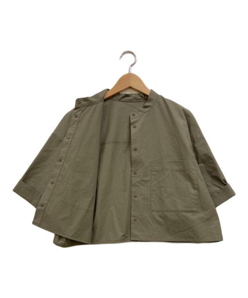 uncrave（アンクレイヴ）uncrave (アンクレイヴ) 【洗濯機洗い可】カラータイプライター ショートシャツ グレー サイズ:1の古着・服飾アイテム