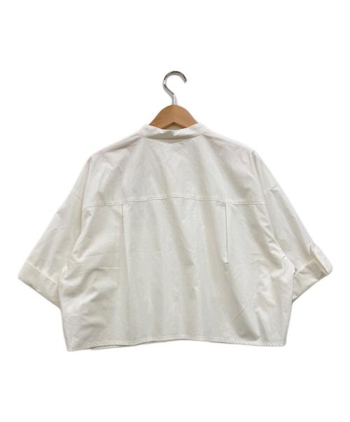 uncrave（アンクレイヴ）uncrave (アンクレイヴ) 【洗濯機洗い可】カラータイプライター ショートシャツ ホワイト サイズ:1の古着・服飾アイテム