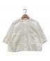 uncrave（アンクレイヴ）の古着「【洗濯機洗い可】カラータイプライター ショートシャツ」｜ホワイト