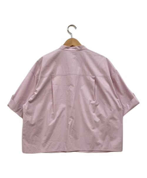 uncrave（アンクレイヴ）uncrave (アンクレイヴ) 【洗濯機洗い可】カラータイプライター ショートシャツ ピンク サイズ:2の古着・服飾アイテム