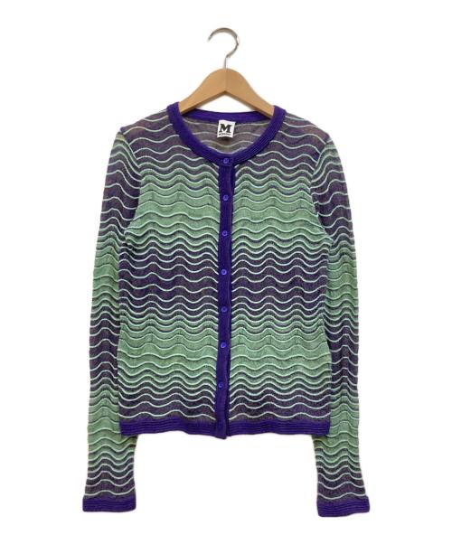 missoni（ミッソーニ）missoni (ミッソーニ) グラデーションニットカーディガン グリーン サイズ:40の古着・服飾アイテム