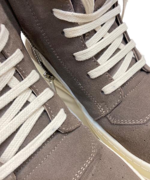RICK OWENS（リックオウエンス）RICK OWENS (リックオウエンス) GEOBASKET/DUST ハイカットスニーカー ブラウン×ホワイト サイズ:42の古着・服飾アイテム
