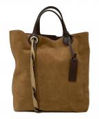 MARCO MASIマルコマージ）の古着「スウェード トートバッグ」｜キャメル