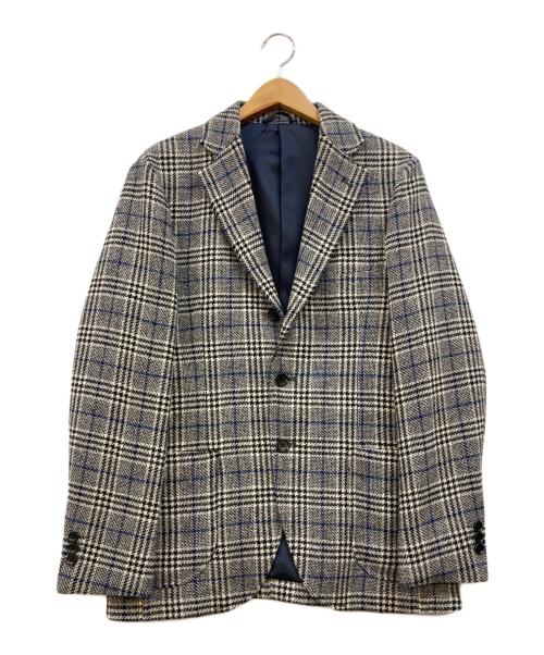 BEAMS HEART（ビームスハート）BEAMS HEART (ビームスハート) 3Bツイード テーラードジャケット ホワイト×ブラック サイズ:Mの古着・服飾アイテム