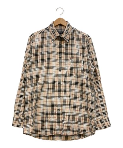BURBERRY BLACK LABEL（バーバリーブラックレーベル）BURBERRY BLACK LABEL (バーバリーブラックレーベル) ノバチェックシャツ ベージュ サイズ:2の古着・服飾アイテム