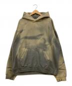 LOS ANGELES APPARELロサンゼルスアパレル）の古着「タイダイプルオーバーパーカー」｜イエロー