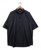 DESCENTEデサント）の古着「半袖スナップ テックシャツ」｜ブラック