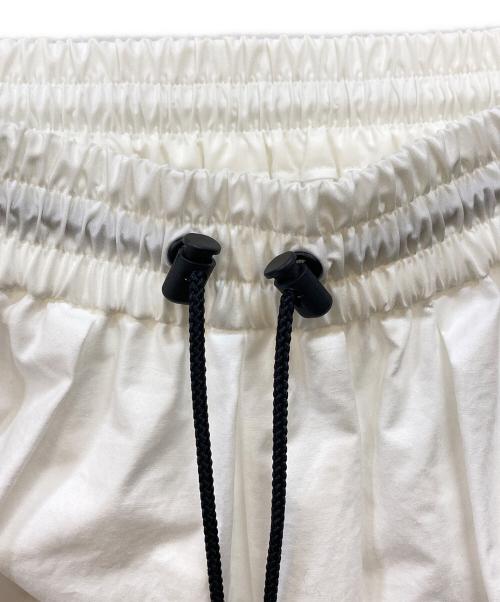 MACPHEE（マカフィー）MACPHEE (マカフィー) クリスピータフタ ギャザーロングスカート ホワイト サイズ:34の古着・服飾アイテム