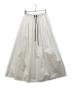 MACPHEE（マカフィー）の古着「クリスピータフタ ギャザーロングスカート」｜ホワイト