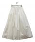 MACPHEE (マカフィー) クリスピータフタ ギャザーロングスカート ホワイト サイズ:34：5000円