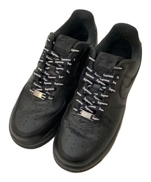 NIKE（ナイキ）NIKE (ナイキ) SUPREME (シュプリーム) AIR FORCE1 LOW SUPREME ブラック サイズ:26.5㎝の古着・服飾アイテム