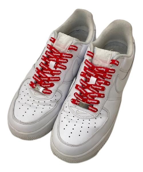 NIKE（ナイキ）NIKE (ナイキ) SUPREME (シュプリーム) AIR FORCE1 LOW SUPREME ホワイト サイズ:26.5㎝の古着・服飾アイテム