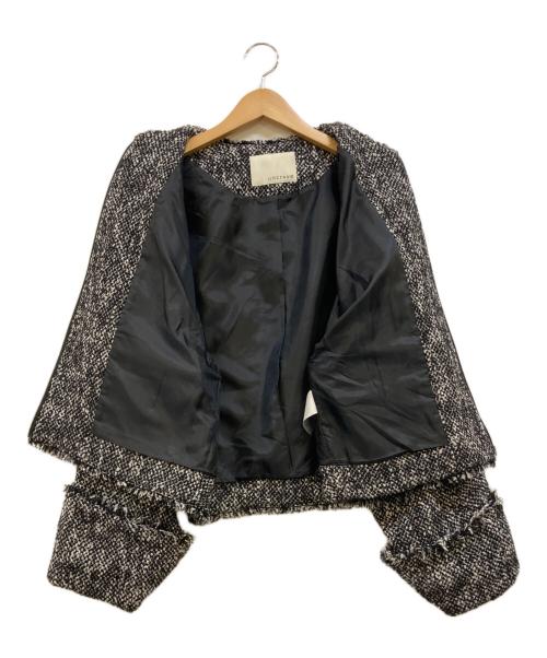 uncrave（アンクレイヴ）uncrave (アンクレイヴ) ノーカラーツイードジャケット グレー サイズ:1の古着・服飾アイテム