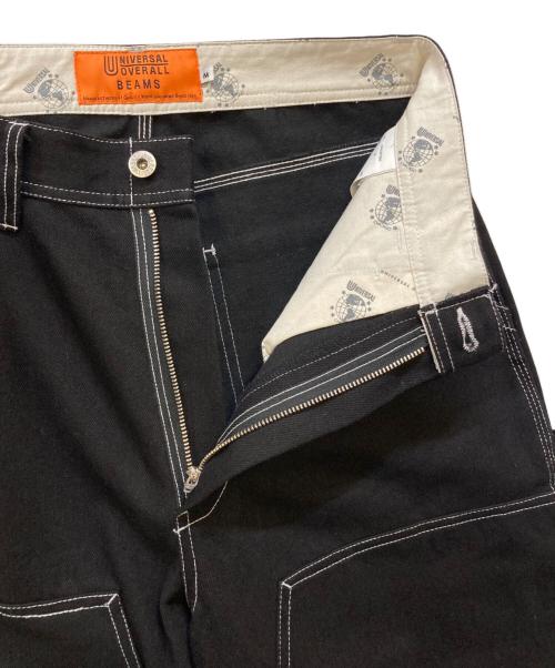 BEAMS（ビームス）BEAMS (ビームス) UNIVERSAL OVERALL (ユニバーサルオーバーオール) 別注ダブルニー デニムパンツ ブラック サイズ:Mの古着・服飾アイテム