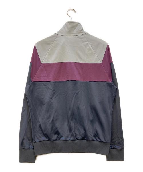 adidas（アディダス）adidas (アディダス) 80s USA製トラックジャケット グレー×パープル サイズ:Mの古着・服飾アイテム
