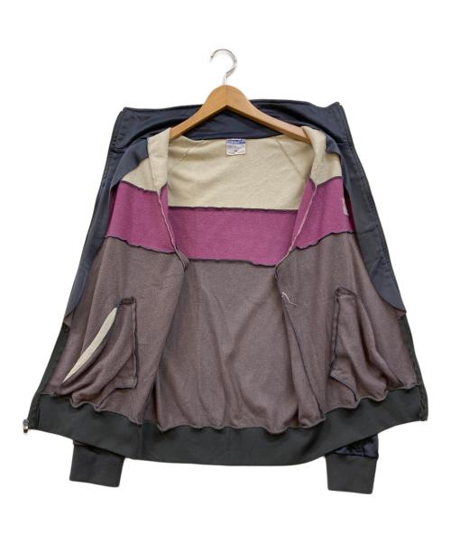 adidas（アディダス）adidas (アディダス) 80s USA製トラックジャケット グレー×パープル サイズ:Mの古着・服飾アイテム