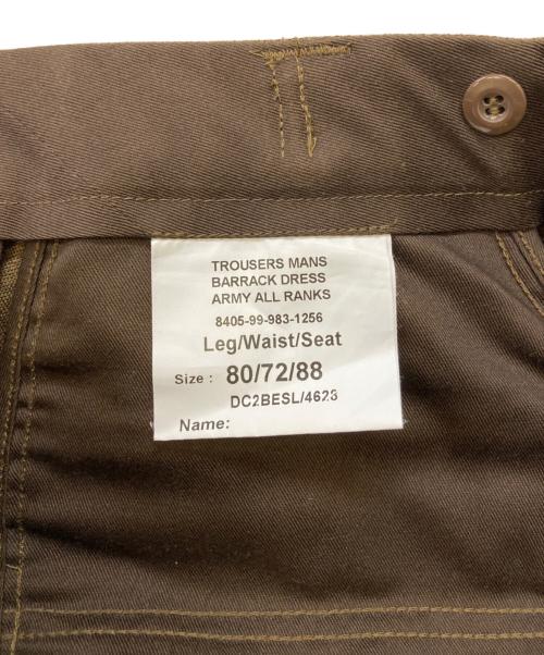 British Army（ブリティッシュアーミー）British Army (イギリス軍) BARRACK DRESS TROUSERS ブラウン サイズ:80/72/88の古着・服飾アイテム