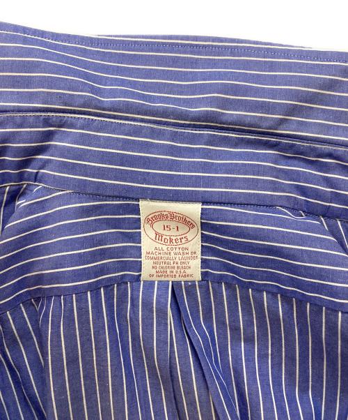 BROOKS BROTHERS（ブルックスブラザーズ）BROOKS BROTHERS (ブルックスブラザーズ) USA製 7ボタン ストライプシャツ ブルー サイズ:下記参照の古着・服飾アイテム