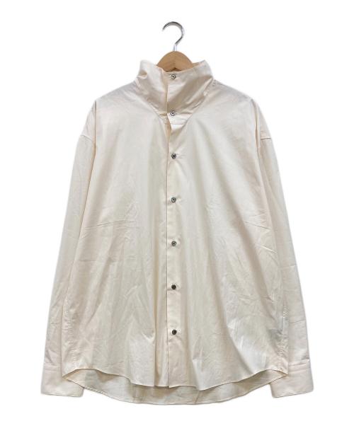 HERMES（エルメス）HERMES (エルメス) ハイネックルーズフィットシャツ アイボリー サイズ:151/2 39の古着・服飾アイテム