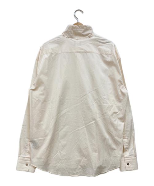 HERMES（エルメス）HERMES (エルメス) ハイネックルーズフィットシャツ アイボリー サイズ:151/2 39の古着・服飾アイテム