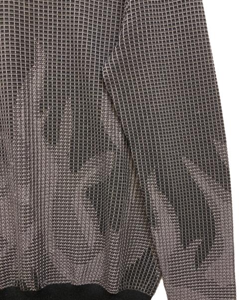 HERMES（エルメス）HERMES (エルメス) シルク混ファイヤーモチーフタートルネックニット ブラック サイズ:Mの古着・服飾アイテム