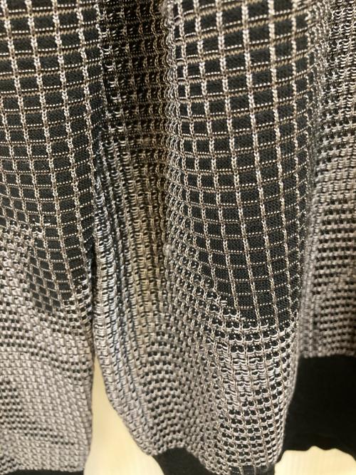 HERMES（エルメス）HERMES (エルメス) シルク混ファイヤーモチーフタートルネックニット ブラック サイズ:Mの古着・服飾アイテム