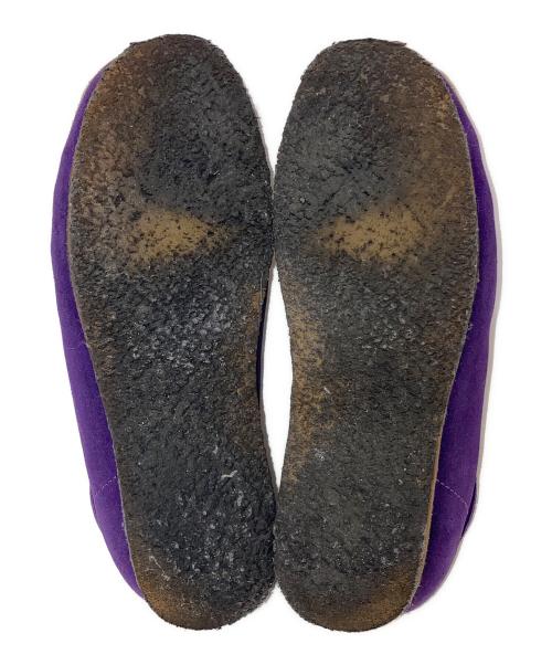 SUPREME（シュプリーム）SUPREME (シュプリーム) CLARKS (クラークス) バイカラー ワラビーブーツ パープル×ベージュ サイズ:9 1/2の古着・服飾アイテム